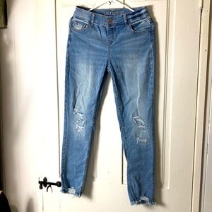 Excellent Justice girls destructed jeans 16